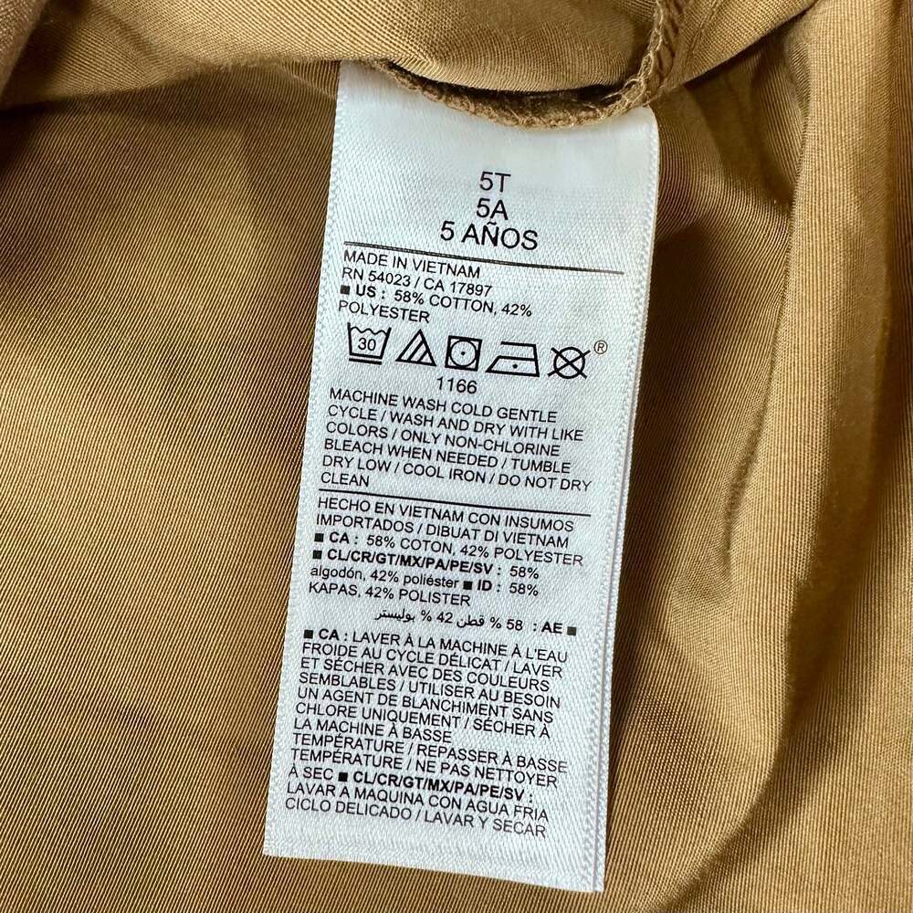 Old Navy Kids Hooded Windbreaker Jacket, Sz 5T - Picture 6 of 6